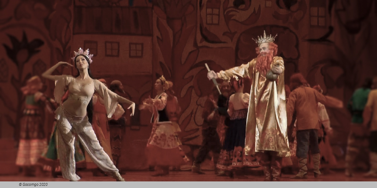 Scene 3 from the opera "The Golden Cockerel"