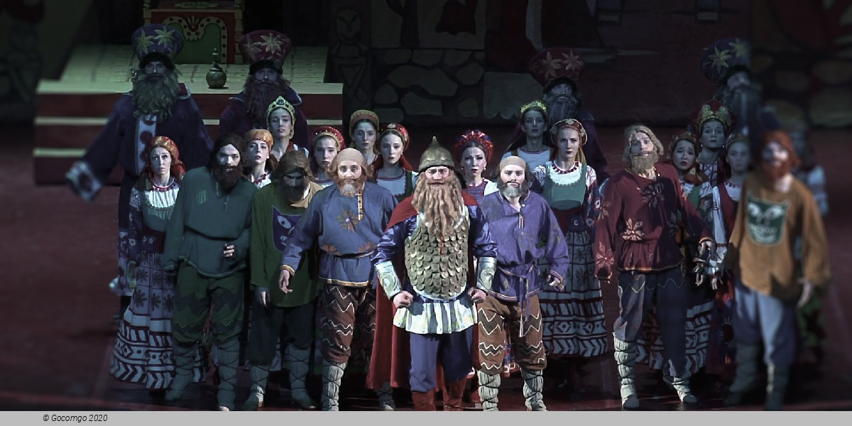 Scene 4 from the opera "The Golden Cockerel"