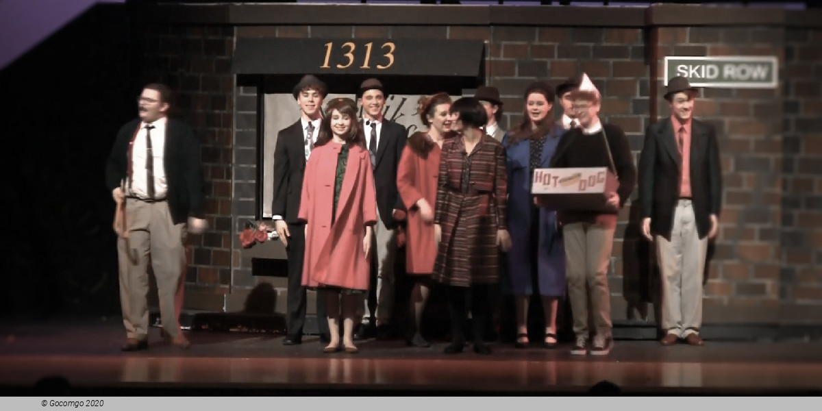 Scene 6 from the musical "Little Shop of Horrors"